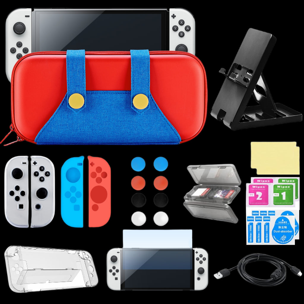 FUNLAB Games Guardian Switch Carrying Case (Red) & Screen