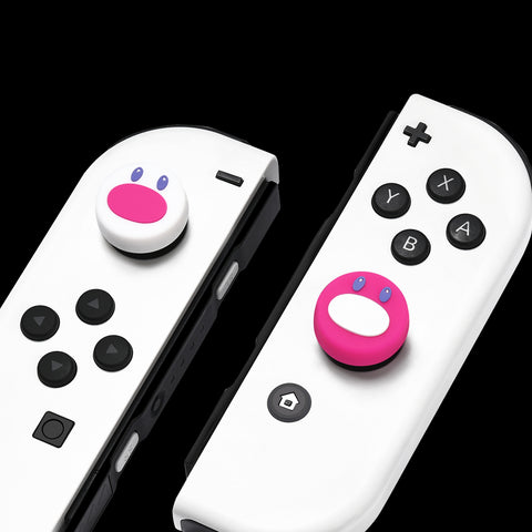 Switch Thumb Grips - Pink & White