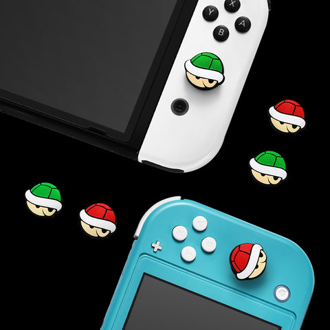 Switch Thumb Grips - Green & Red Koopa Turtle Shell