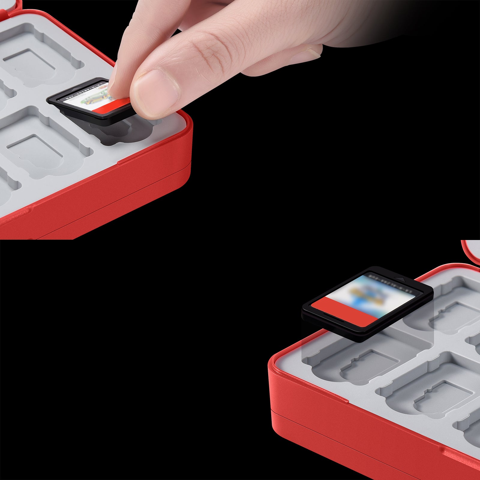 נרתיק אחסון ל-48 כרטיסי משחק Switch Game Storage with 48 Card Slots מבית FUNLAB