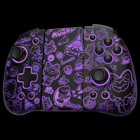 FUNLAB Lumingrip Switch Joy-Con Charging Grip - Scarlet & Violet