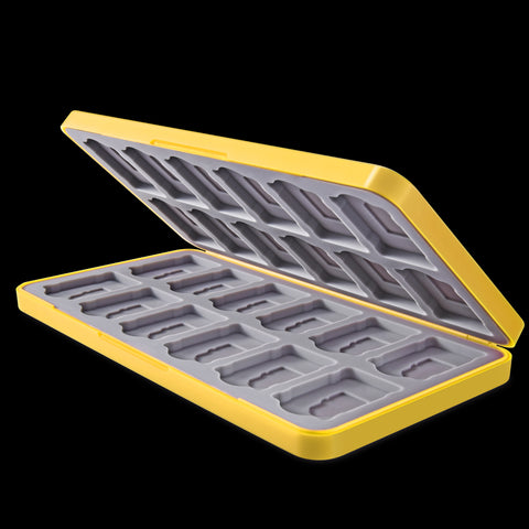FUNLAB Switch Game Case with 24 Game Card Storage - Yellow