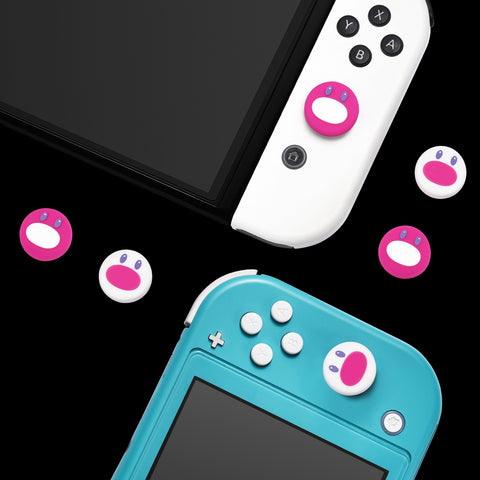 Switch Thumb Grips - Pink & White