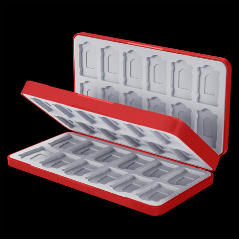FUNLAB Switch Game Storage with 48 Card Slots - Red