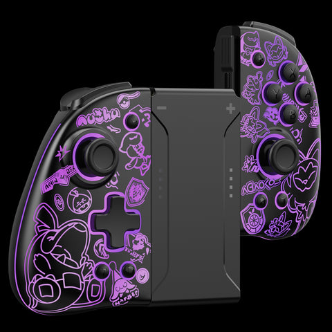 FUNLAB Luminous Wireless Joy-pad for Switch/Switch OLED - Scarlet & Violet