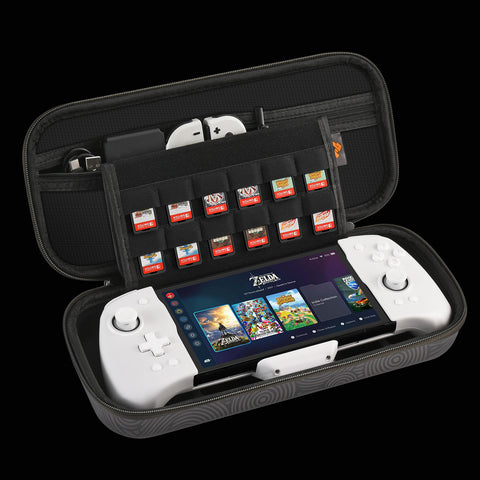 Switch Carrying Case with 24-Game-Card Slots & Joypad Storage - Black