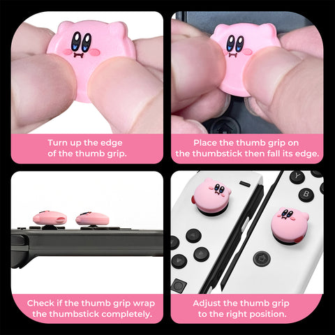 Switch Thumb Grips (Kirby)