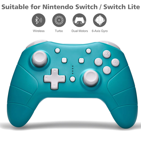 FUNLAB Pro Controller for Nintendo Switch/Switch Lite (Turquoise)-Funlab