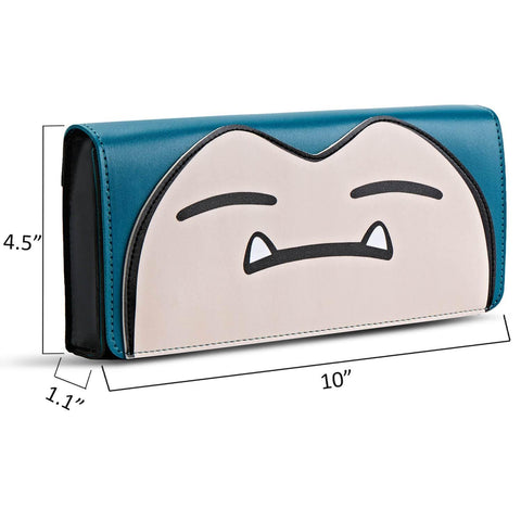 Leather Carrying Case for Nintendo Switch(Snorlax)
